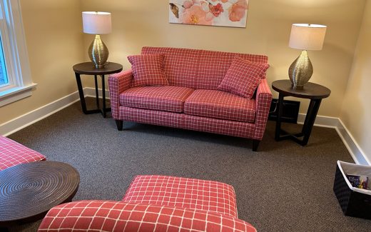 pink couch