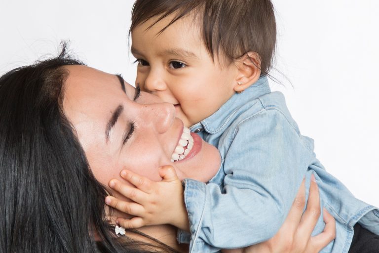 Mom Ana Karen with baby