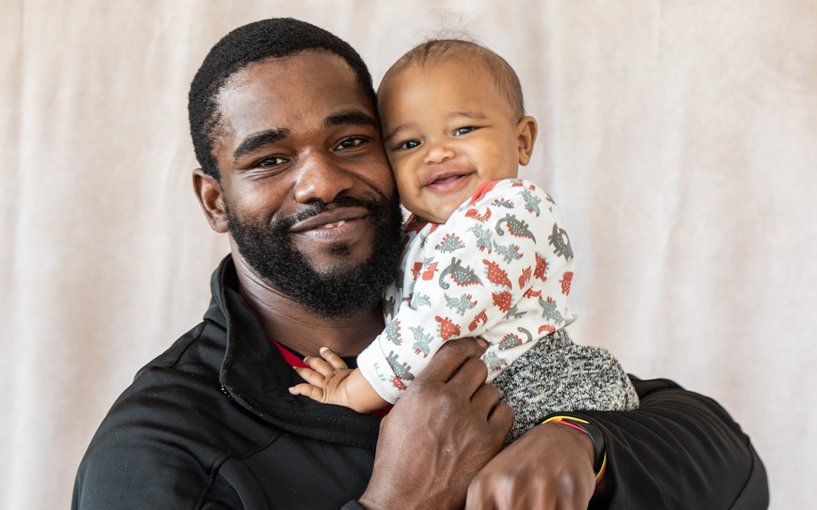 Dad Dane with baby Dayan