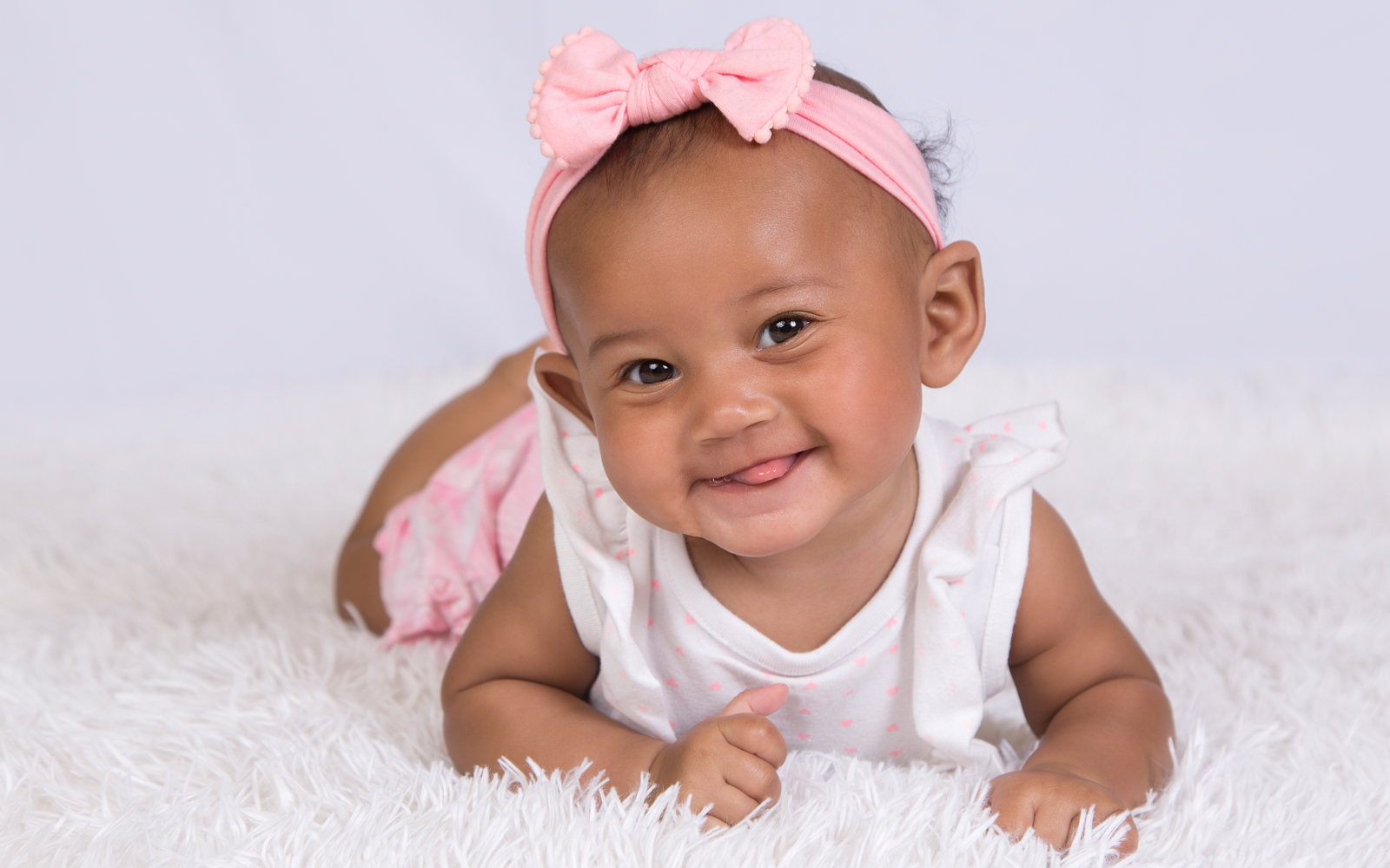 Baby Kaia smiling