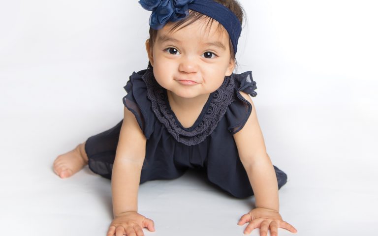 Baby Lea crawling