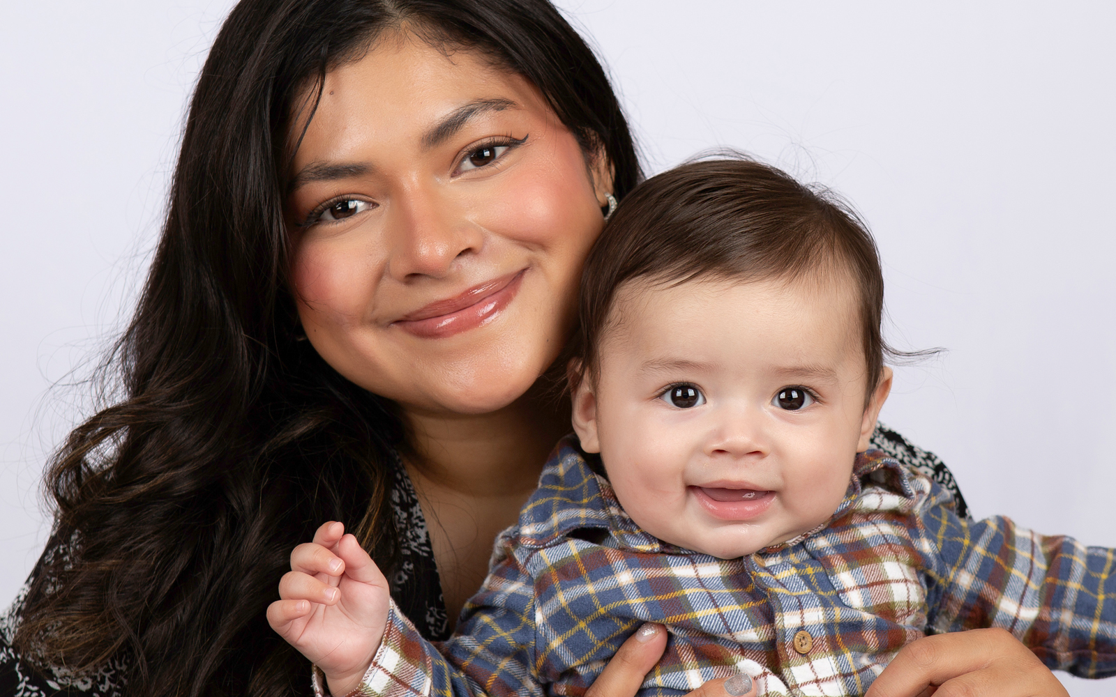 Mom Leah with baby
