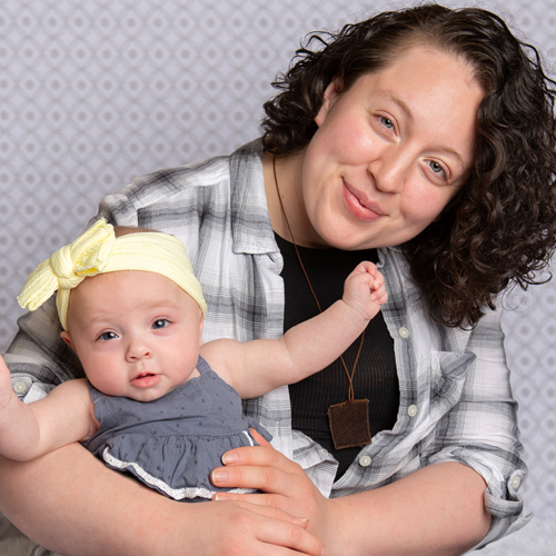 Mom Maria and baby Enaya