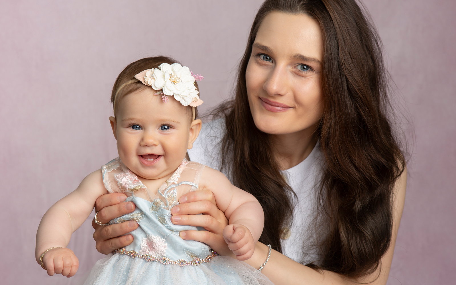 Mom Nina holding baby Vera