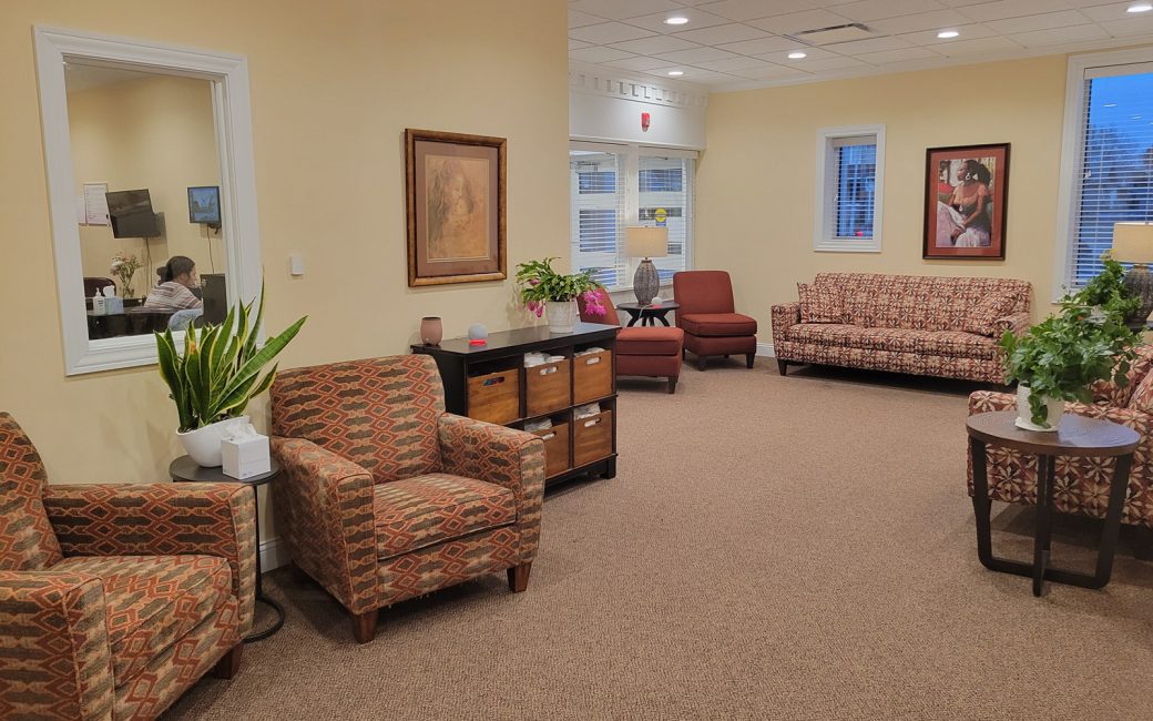 lobby and waiting room with couches and chairs