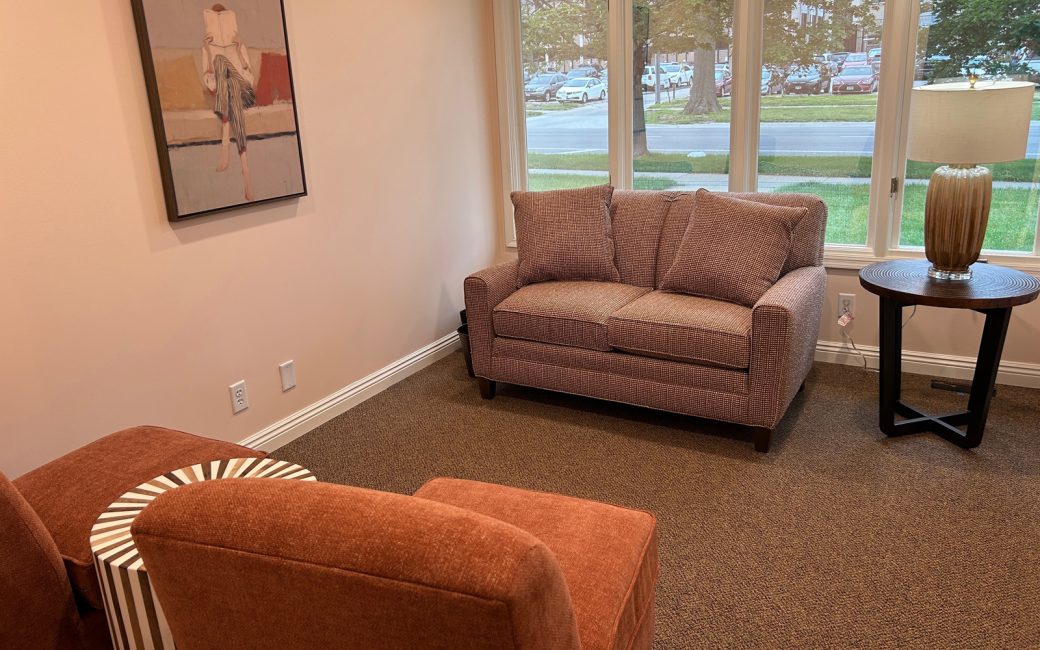 counseling room with small couch